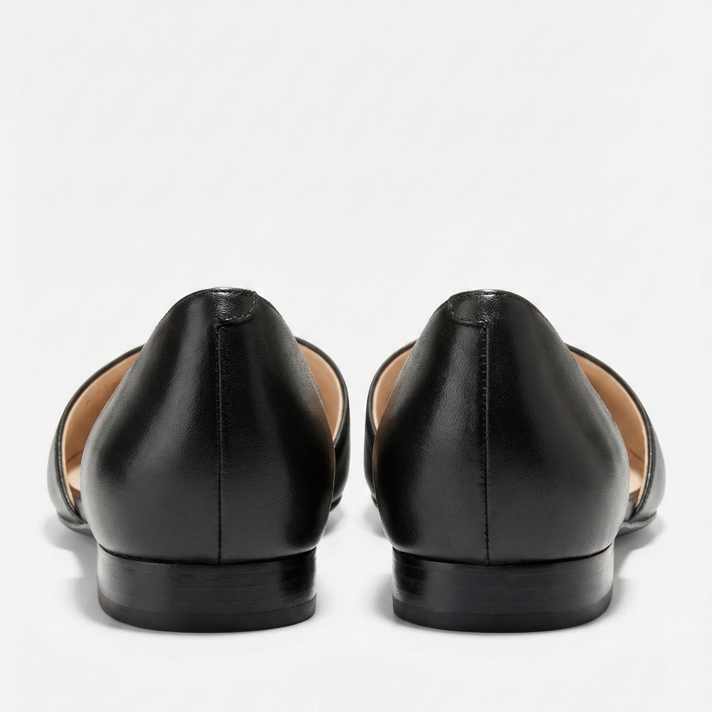 Cole Haan Amalia Skimmer Snakeskin Leather d’Orsay Flats Black 9 - Picture 3 of 5